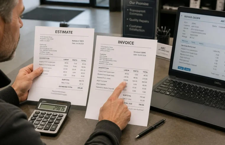 Identifying Overcharges on Auto Repair Invoices