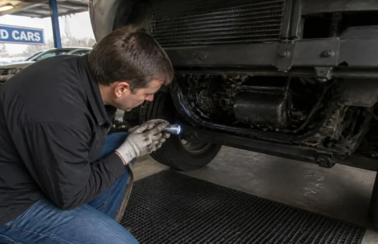 Spotting Oil Leaks During Used Car Inspection